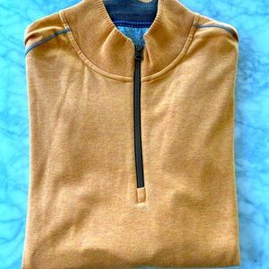 Mens Robert Graham 1/4 Zip Long Sleeve Knit